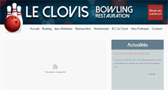 Desktop Screenshot of bowlingleclovis.be