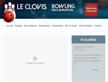 Tablet Screenshot of bowlingleclovis.be